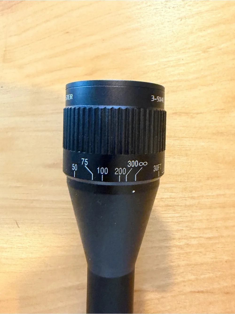 3-9x40mm Matte Black Rifle Scope - Mountmaster